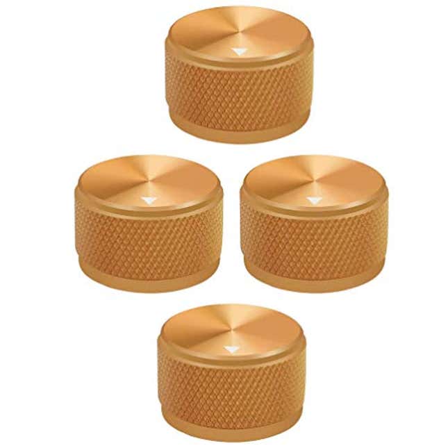 Image for article titled iplusmile 4pcs Tone Control Knob Bass Volume Metal Gas Stove Knob Zinc Alloy Universal Range Burner Control Rotary Knob Buttons for Oven Gas Stove Range Guitar Accessories Audio Accessories, Now 72.57% Off