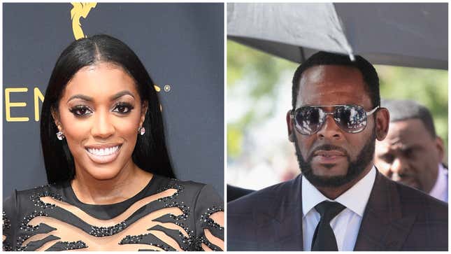 Porsha Williams, left; R. Kelly.