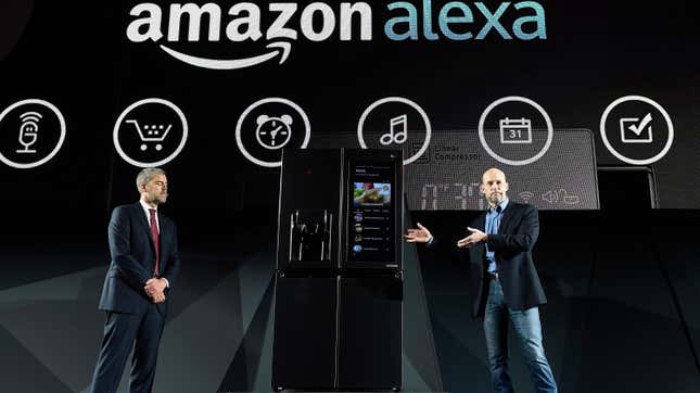 Image for article titled Amazon Is Building a Smart Fridge That Knows What You Eat