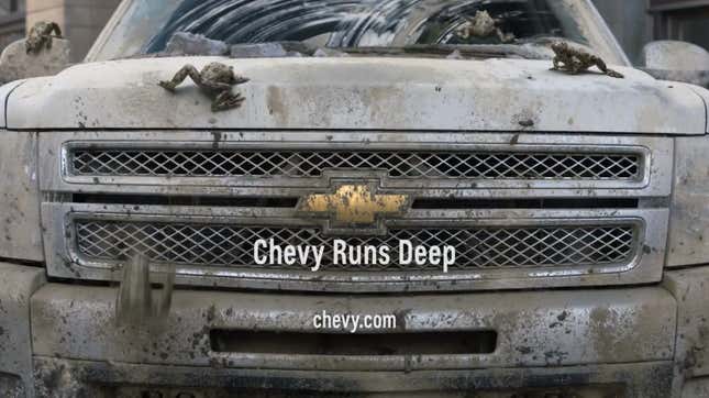 Still from Chevy Super Bowl 2012 commercial