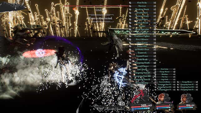The party delivers a powerful strike.