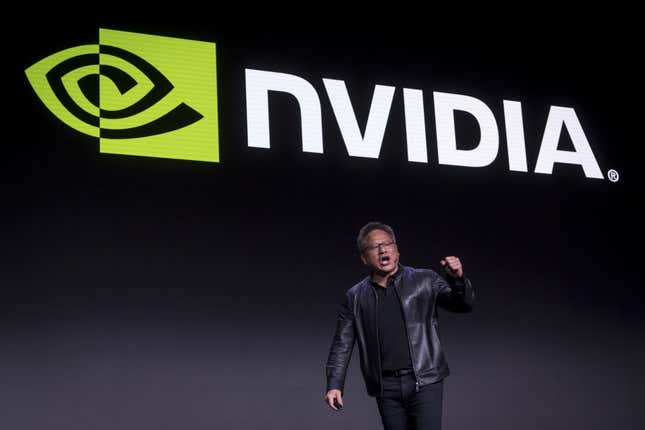 Nvidia CEO Jensen Huang at the 2019 Consumer Electronics Show in Las Vegas.