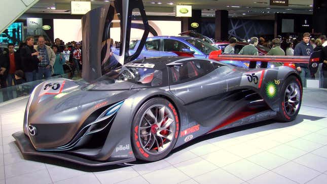 Mazda Furai concept on display in Detroit, 2008