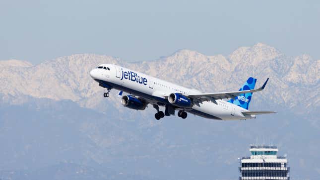 A JetBlue Airways plane