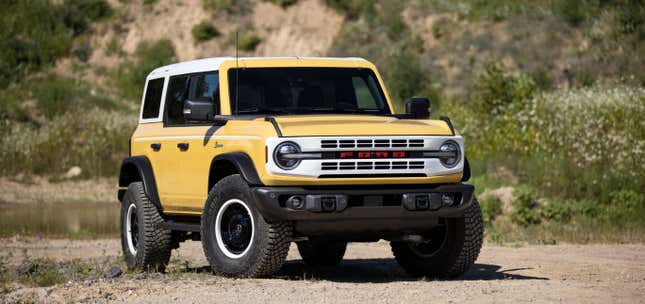 Der Ford Bronco 2023, in limitierter Auflage in Gelb. 