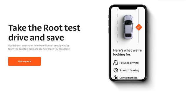 Root’s Test Drive feature tracks your car using only an app