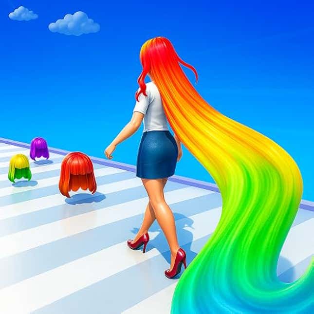Image for article titled Long Hair Runner Challenge 3D: Perfect Fashion Girl Race Master, Now 53% Off