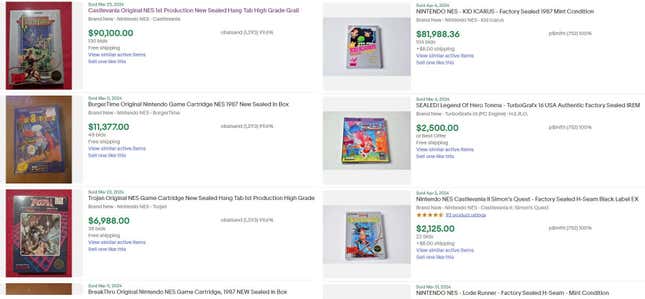 Screenshots show listings from the Dallas-Fort Worth Collection on eBay. 