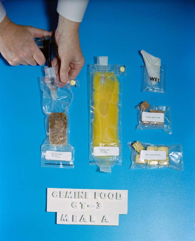Image for article titled Photos: Six decades of eating in outer space