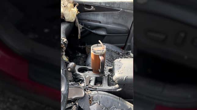 Woman Whose Cup Survived Car Fire Offered New Car by Stanley