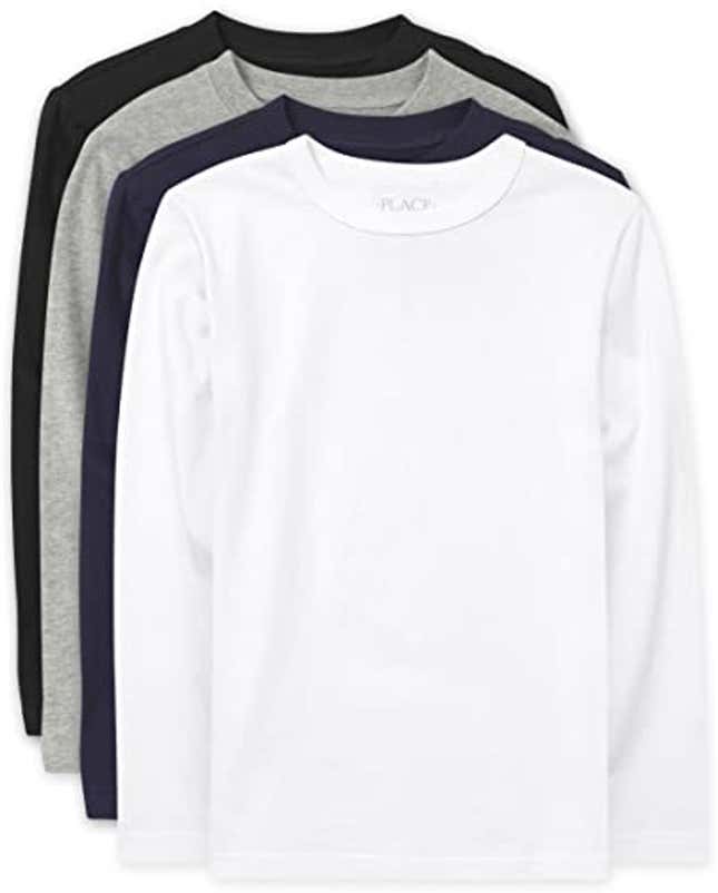 Image for article titled The Children&#39;s Place boys Long Sleeve Basic Layering T-shirt T Shirt, Now 53% Off