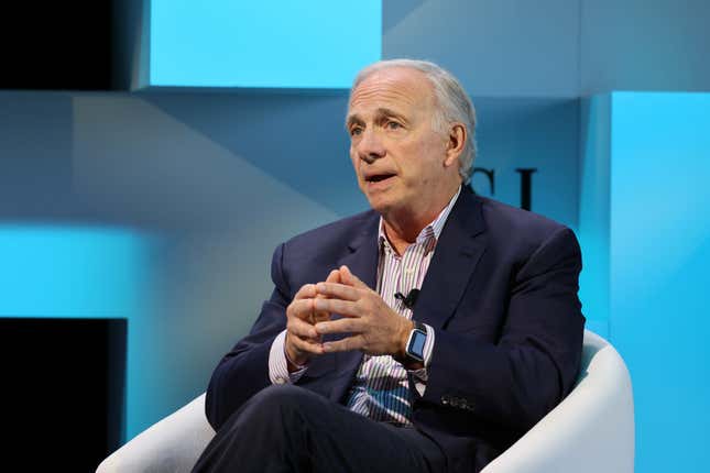  Ray Dalio, Founder and CIO Mentor, Bridgewater Associates speaks onstage during The Wall Street Journal’s 2024.