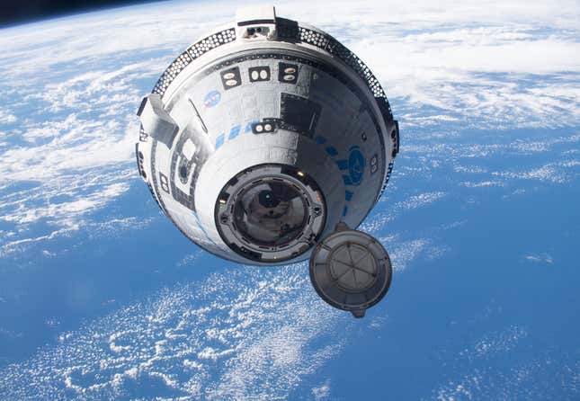 Starliner during an uncrewed mission to the ISS on May 20, 2022.
