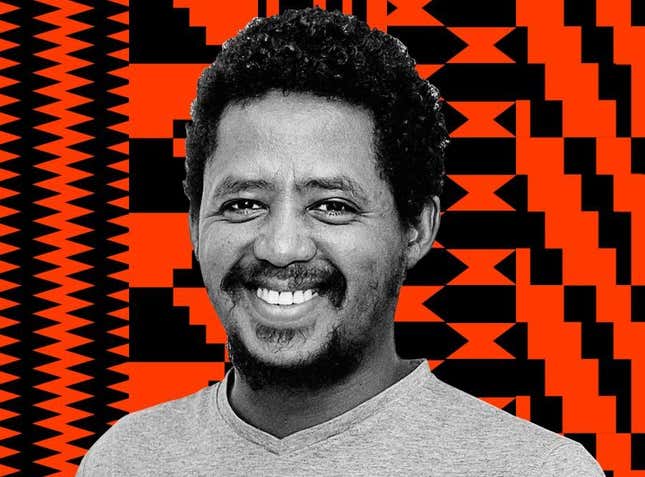 A stylized image of Getnet Assefa