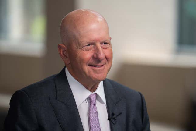 Image for article titled Goldman Sachs hikes David Solomon&#39;s pay 25% — and offers a sweet stock deal to remain CEO