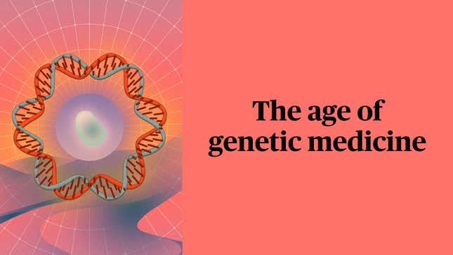 Psychedelic illustration of genome