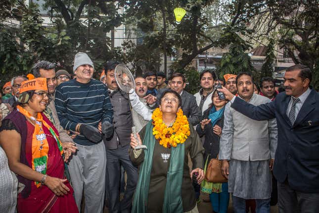 Image for article titled How a formidable Kiran Bedi clammed up and lost the race for Delhi