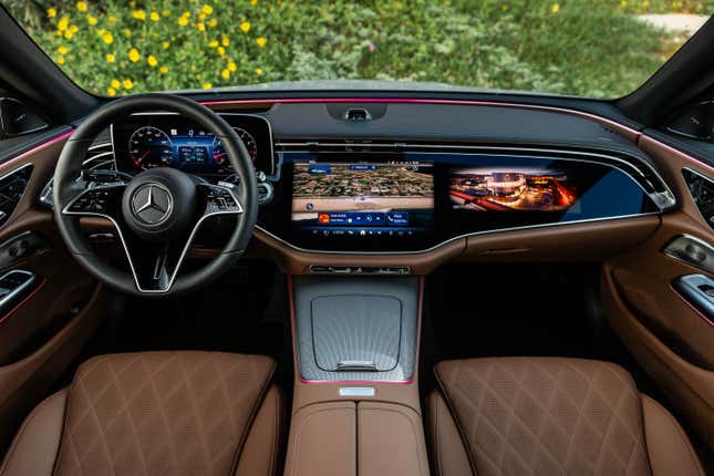 Dashboard of a 2024 Mercedes-Benz E350