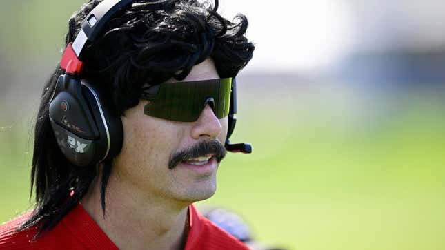 Dr. Disrespect at the final round of the Farmers Insurance Open at Torrey Pines South Course on January 27, 2024 in La Jolla, California