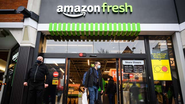Image for article titled Amazon Ditches &#39;Just Walk Out&#39; Checkouts at Its Grocery Stores
