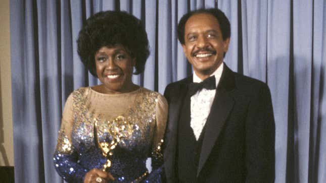 Isabel Sanford and Sherman Hemsley at the 33rd annual Emmy Awards on September 13, 1981.