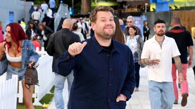 Image for article titled Perfectly Nice Man James Corden Says Balthazar Drama Is 'Beneath' Him