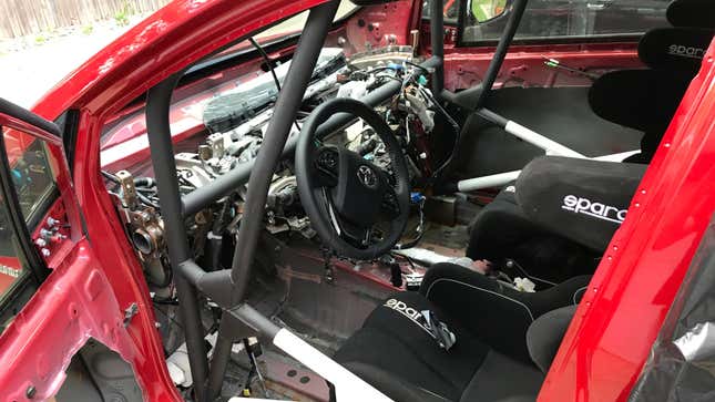 Here’s the dash, fabric cover removed
