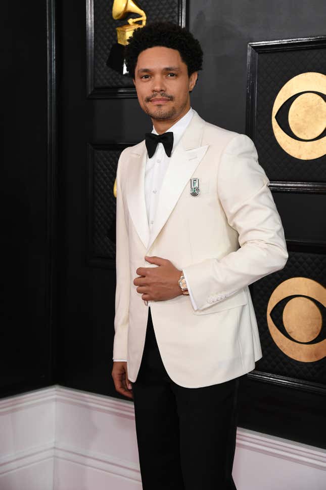 LOS ANGELES, CALIFORNIA - FEBRUARY 05: Trevor Noah attends the 65th GRAMMY Awards on February 05, 2023 in Los Angeles, California. (Photo by Jon Kopaloff/WireImage