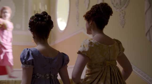 Image for article titled Bridgerton? Outstanding Period Costumes? Maybe From the Front