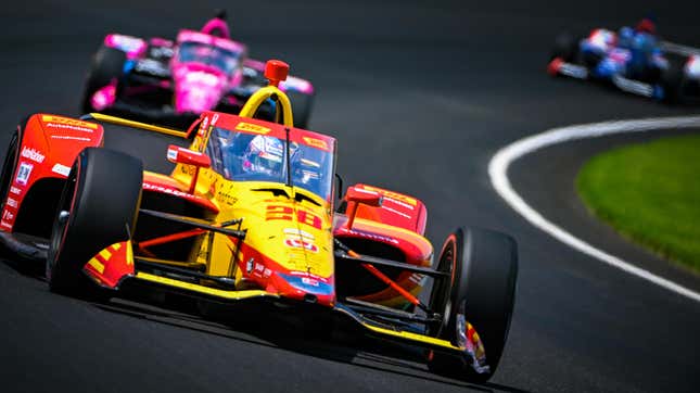 Romain Grosjean on track during the 2022 Indianapolis 500