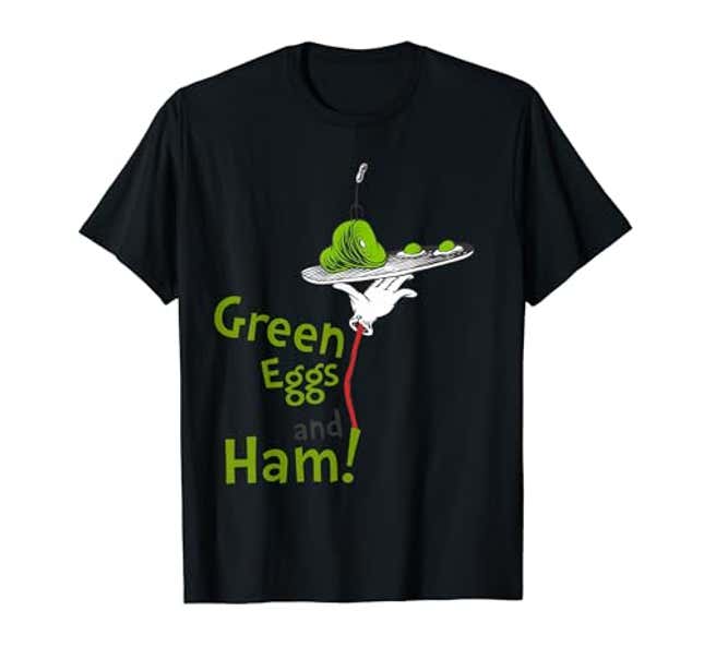 Image for article titled Dr. Seuss Green Eggs and Ham Title T-Shirt, Now 15% Off