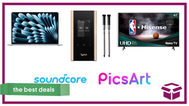 Image for article titled Best Deals of the Day: Apple, Hisense, Soundcore, Typhur, Picsart & More