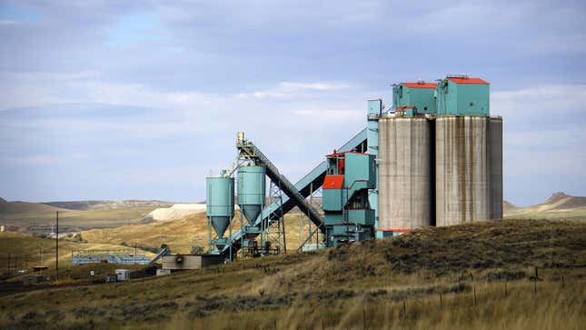 A coal mine in Wyoming.