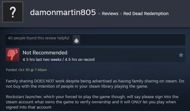 Image for article titled Red Dead Redemption Remaster, As Told By Steam Reviews