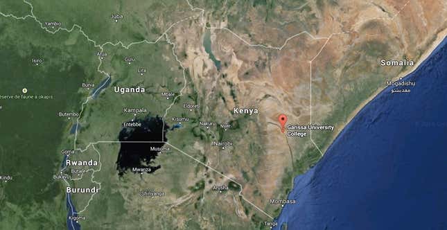 Image for article titled Masked gunmen kill 147 in an attack on a university in northeastern Kenya, officials say
