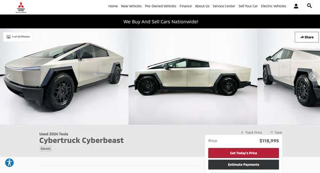 Image for article titled Tesla Cybertruck Owners Are Trying To Sell Their Used Trucks For More Than The Cost Of A Brand New One