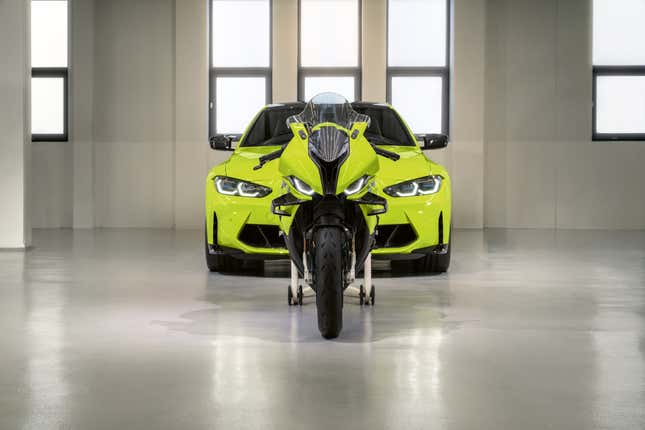 Image for article titled BMW Celebrates 50 Years of M Cars With an M Motorcycle