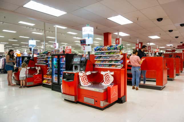 Target said it piloted the concept of Express Self-Checkout at about 200 of its stores last fall