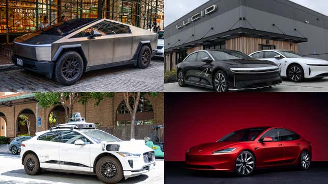 Image for article titled Tesla Cybertrucks full of trash, Google&#39;s driverless robotaxis, and a billionaire in space: Tech news roundup