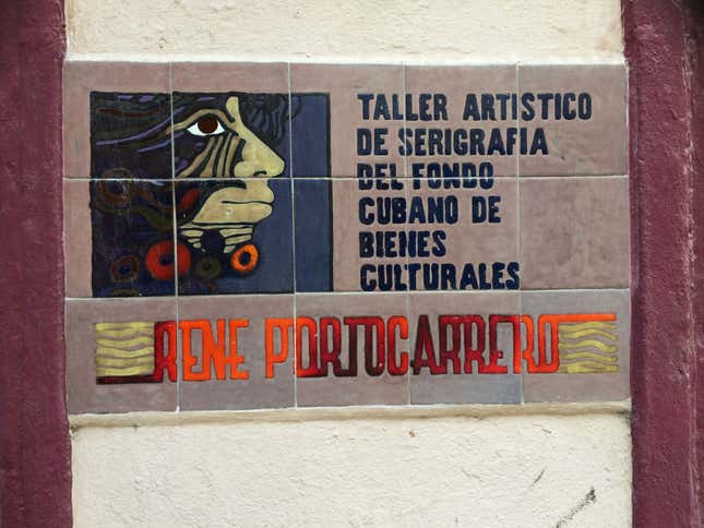 I bought some original prints at this workshop in Old Havana.
