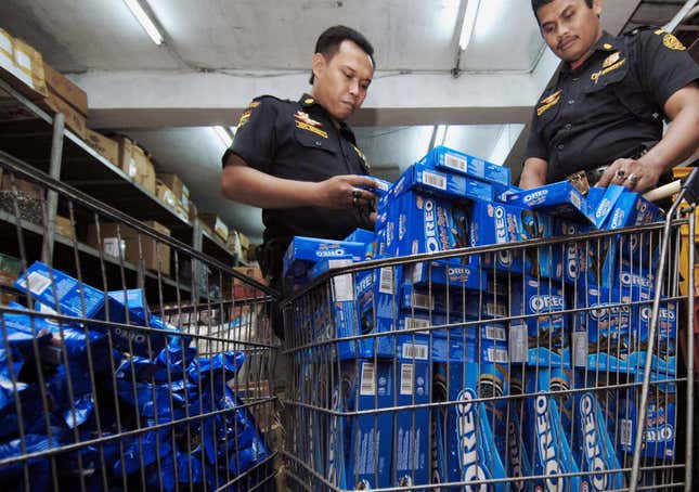 Oreos en carritos.