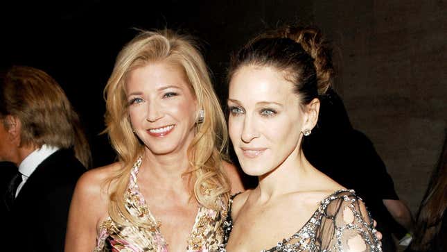 Candace Bushnell and Sarah Jessica Parker in 2008