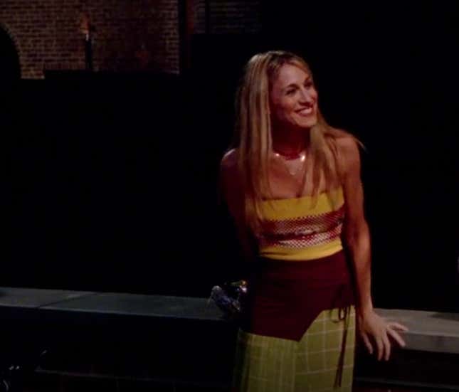 Image for article titled Carrie's 'Bad' Outfits on Sex and the City Were the Series at Its Best