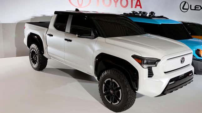 Image for article titled Truck Fans Would Rather Wait For A Toyota Tacoma EV Than Buy A F-150 Lightning Or Cybertruck