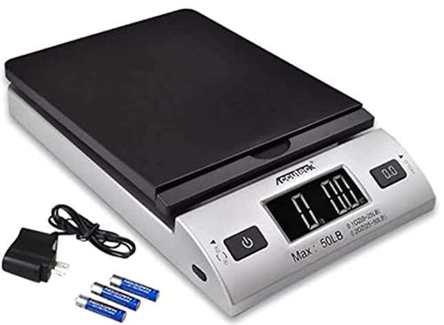 Image for article titled ACCUTECK All-in-1 Series W-8250-50bs A-Pt 50 Digital Shipping Postal Scale with Ac Adapter, Now 33% Off