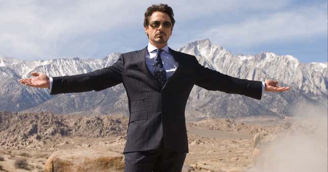 Tony Stark posing