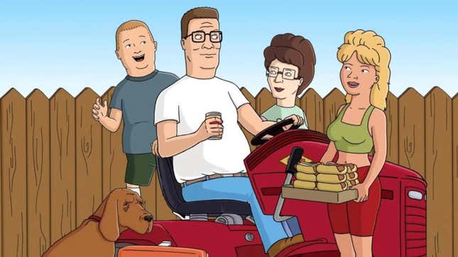 Family photo of the Hills in King of the Hill