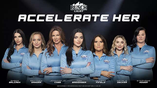 Image for article titled Busch Light Is Dedicating $10 Million To Develop Women In NASCAR