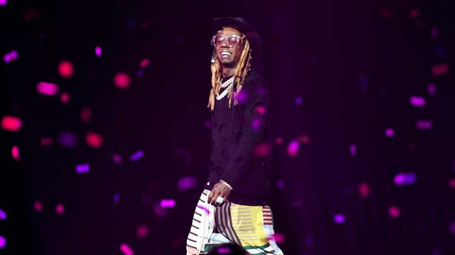  Lil Wayne performs onstage during the EA Sports Bowl at Bud Light Super Bowl Music Fest on January 30, 2020 in Miami, Florida.