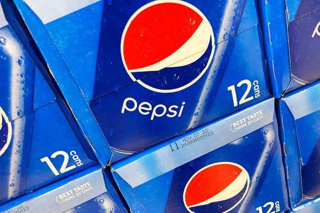 FILE - Boxes of Pepsi are displayed in a grocery store, Ill., Thursday, Feb. 10, 2022. PepsiCo reports earnings on Tuesday, April 23, 2024. (AP Photo/Nam Y. Huh)